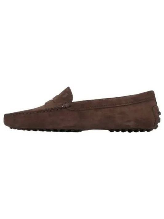 Gomino Suede Driving Shoes Brown Loafer - TOD'S - BALAAN 1
