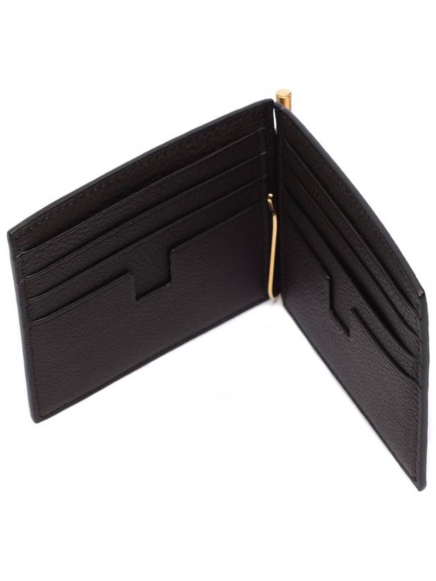 T Line Money Clip Bicycle Wallet Brown - TOM FORD - BALAAN.