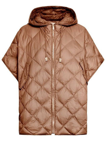 Treman Zip-Up Padding Cape Brown - MAX MARA - BALAAN 1