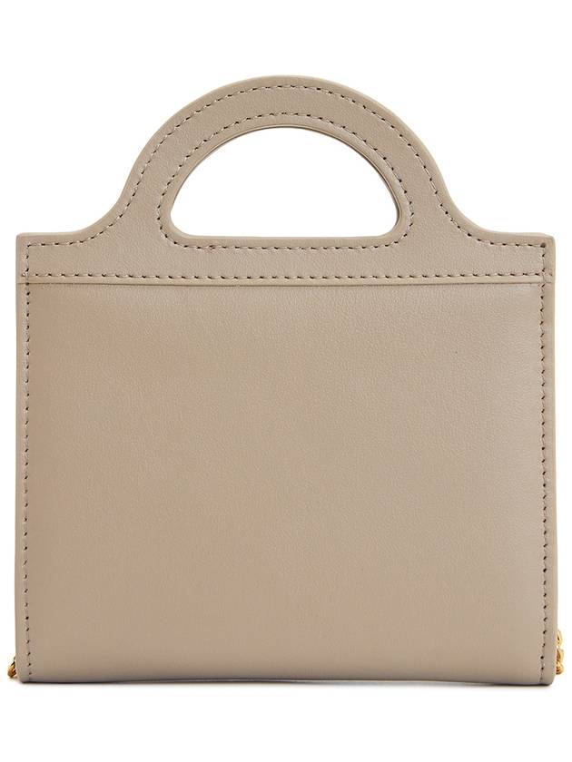 Women's Logo Detail Chain Half Wallet Beige - MARNI - BALAAN 5