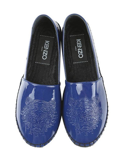 2ES180 F58 76 blue tiger enamel espadrille sneakers - KENZO - BALAAN 2