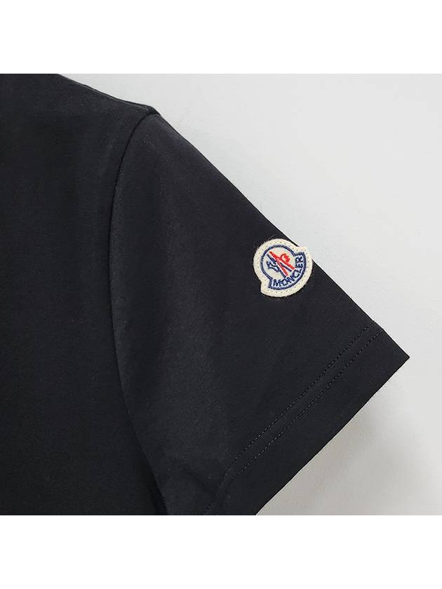 Logo Patch Jersey Cotton Short Sleeve T-Shirt Black - MONCLER - BALAAN 6