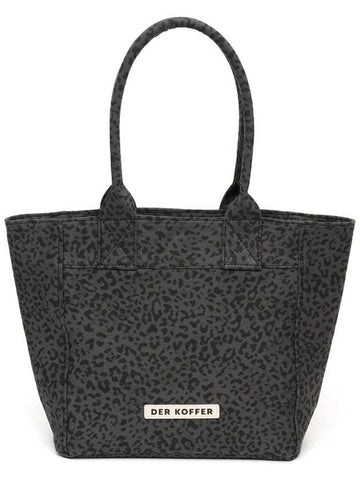 SHOPPER LEOPARD CHARCOAL MD - DER KOFFER - BALAAN 1