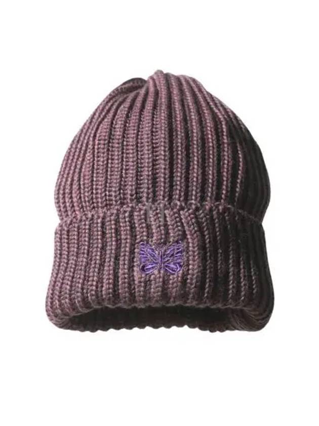 Merino Wool Watch Cap Beanie Plum PU063 - NEEDLES - BALAAN 1