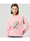 Olly Coffee Fox Classic Sweatshirt Bubblegum Pink - MAISON KITSUNE - BALAAN.