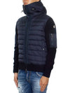 padding mix knit zip up cardigan 9B50800 A9340 777 - MONCLER - BALAAN 7