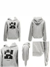 Logo Print Hoodie Grey - CELINE - BALAAN 8