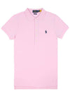 Women's Julie Embroidered Logo Short Sleeve Polo Shirt Pink - POLO RALPH LAUREN - BALAAN 2