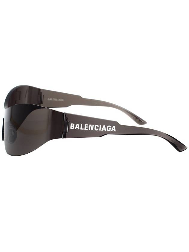 Shield Transparent Frame Sunglasses Grey - BALENCIAGA - BALAAN 4