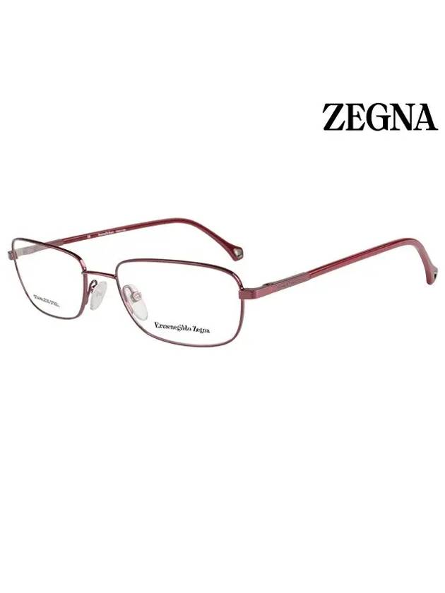 Eyewear Square Metal Glasses Red - ERMENEGILDO ZEGNA - BALAAN 2