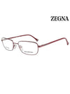 Eyewear Square Metal Glasses Red - ERMENEGILDO ZEGNA - BALAAN 3