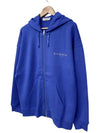 Logo Backprint Hoodie Zip-Up Blue - GIVENCHY - BALAAN 4