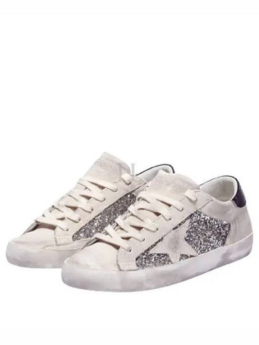 Star Patch Lace-Up Low Top Sneakers Ivory - GOLDEN GOOSE - BALAAN 2