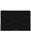 Harness Nylon Clutch Bag Black - ALEXANDER MCQUEEN - BALAAN.