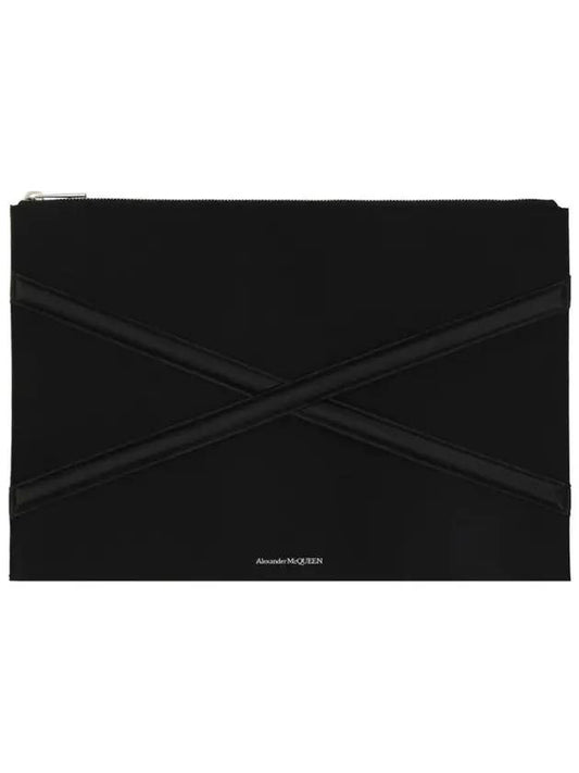 Harness Nylon Clutch Bag Black - ALEXANDER MCQUEEN - BALAAN 1