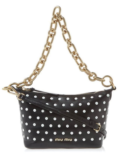 Spirit Studded Shoulder Bag Black - MIU MIU - BALAAN 2