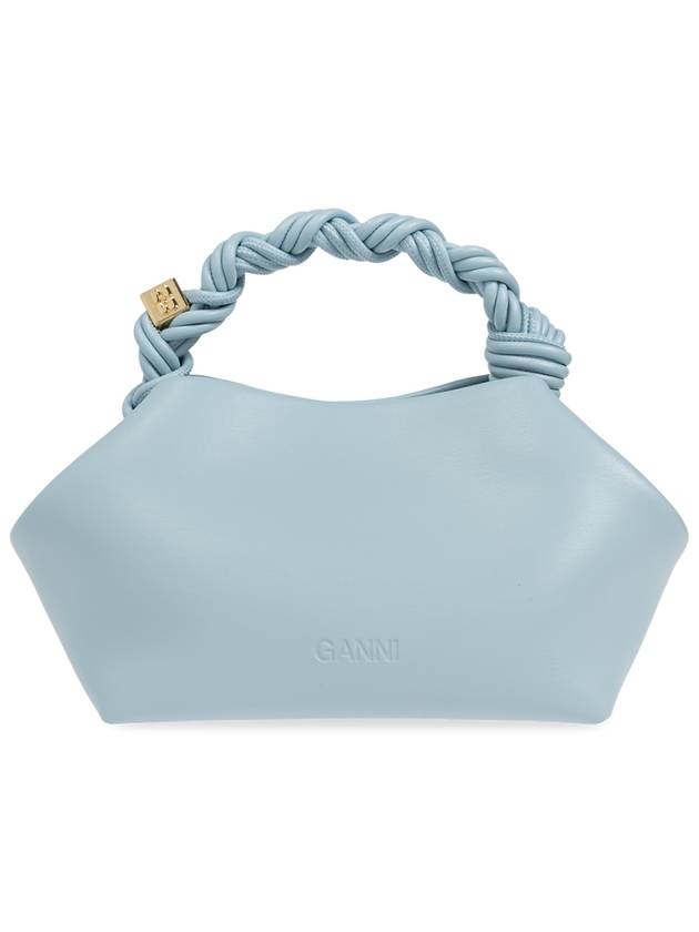 Ganni Handbag With Logo, Women's, Light Blue - GANNI - BALAAN 3