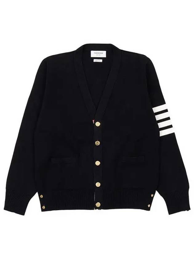 Milano Stitch 4 Bar Cardigan Navy - THOM BROWNE - BALAAN 2