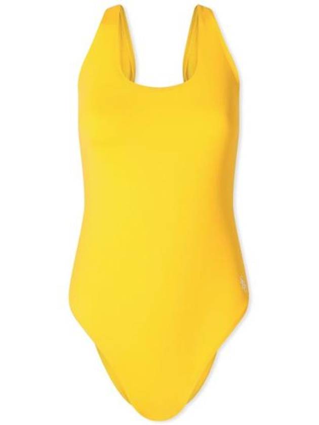 Carla Scoop Neck One-Piece Swimsuit Yellow - SPORTY & RICH - BALAAN 2