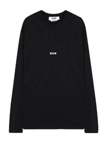 Micro Logo Long Sleeve T Shirt Men - MSGM - BALAAN 1