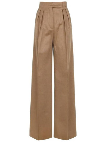 23FW Camel Werder Wool Pants WERTHER 001 - MAX MARA - BALAAN 1