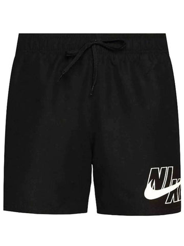 Men's 5'' Big Logo Swim Shorts Black - NIKE - BALAAN 1