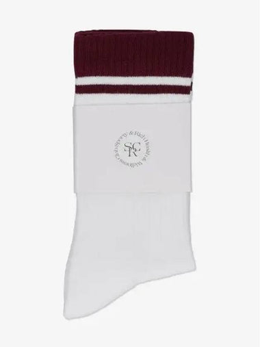 SRHWC socks white SOAW232WH - SPORTY & RICH - BALAAN 1