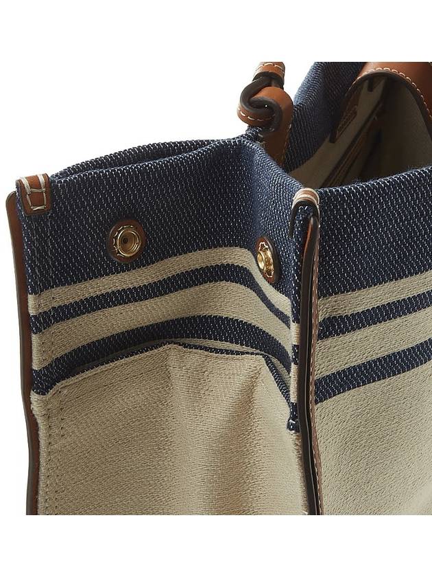 Ella Jacquard Tote Bag Royal Navy - TORY BURCH - BALAAN 10