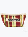 Embroidered Logo Pouch Bag Red Yellow - ISABEL MARANT - BALAAN 2