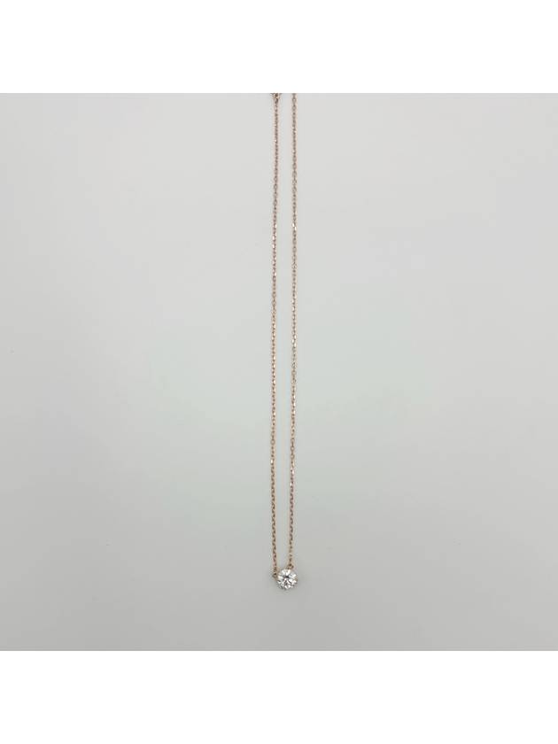 Constella Round Pendant Necklace Rose Gold White - SWAROVSKI - BALAAN 2