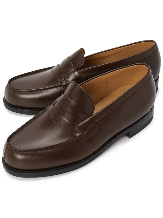 Leather Loafer Chocolate - J.M. WESTON - BALAAN 1