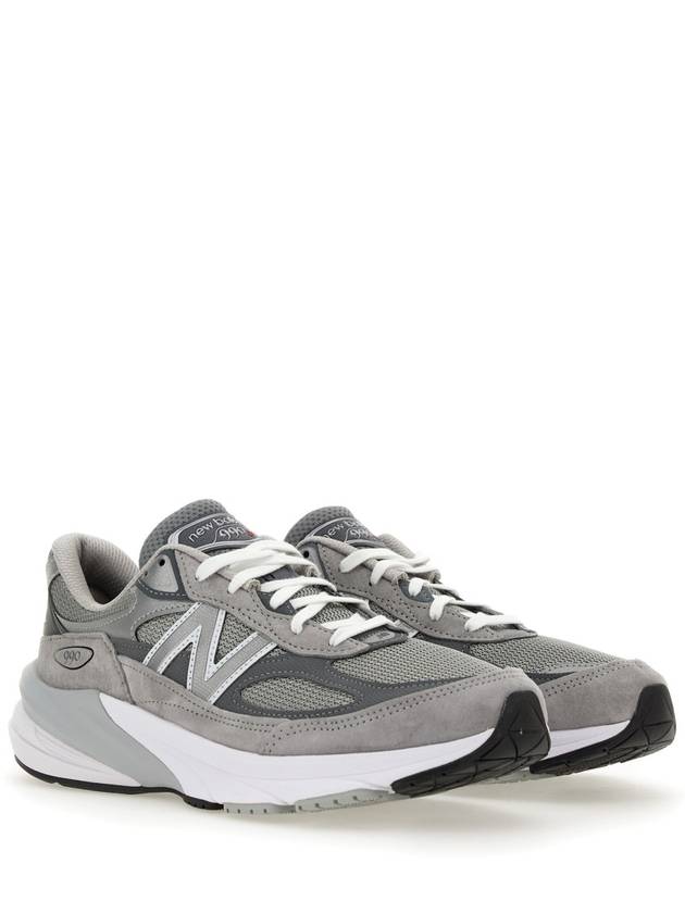 990V6 Castlerock Low-Top Sneakers Grey - NEW BALANCE - BALAAN 2