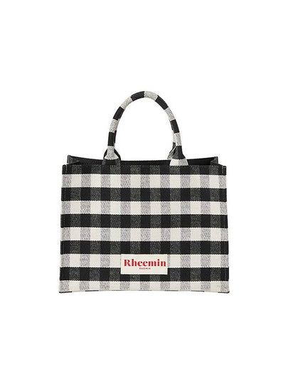 Peak Check Tote Bag Black - RHEEMIN - BALAAN 2