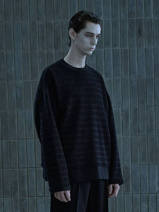 Layered Sweatshirt Black MSS2078 - IFELSE - BALAAN 1