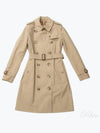 Women's Mid-Length Kensington Heritage Trench Coat Beige - BURBERRY - BALAAN 2