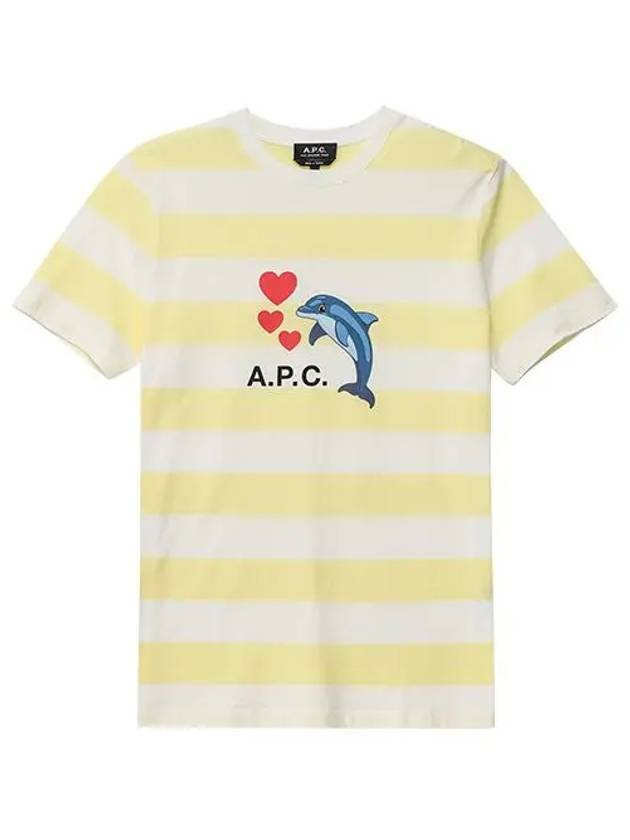 Simone Short Sleeve T-Shirt Yellow - A.P.C. - BALAAN 2