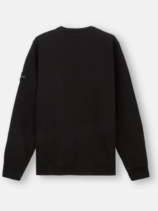 Wappen Patch Crew Neck Cotton Sweatshirt Black - STONE ISLAND - BALAAN 4