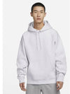 Solo Swoosh Fleece Pullover Hoodie White - NIKE - BALAAN 2