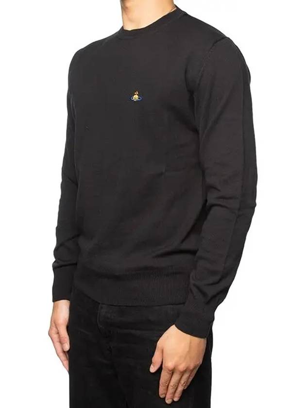 ORB Logo Cashmere Cotton Knit Top Black - VIVIENNE WESTWOOD - BALAAN 4