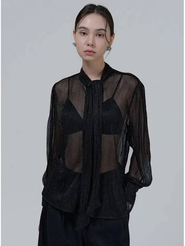 Black see through blouse - EGOEDIT - BALAAN 1