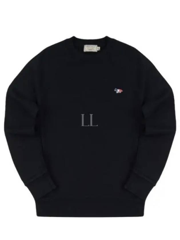 Tricolor Fox Patch Sweatshirt Black - MAISON KITSUNE - BALAAN 2