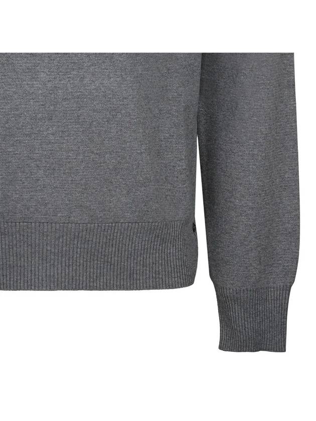 Men's Milan Stitch Armband Crew Neck Knit Top Light Grey - THOM BROWNE - BALAAN 5