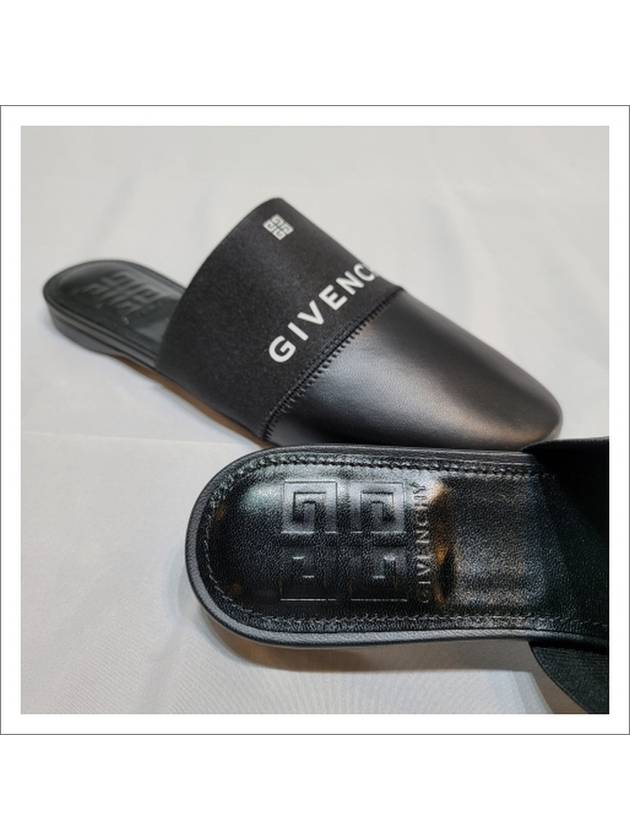 Befold 4G Logo Lambskin Mule Black - GIVENCHY - BALAAN.