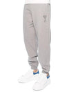 Big Heart Logo Track Pants Grey - AMI - BALAAN 6