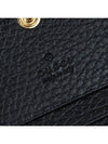 GG Marmont Leather Half Wallet Black - GUCCI - BALAAN 9