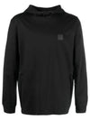 Metropolis Mercerized Jersey Hoodie Black - CP COMPANY - BALAAN 2