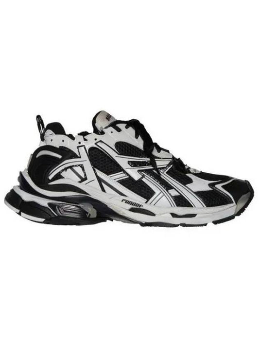 Men's Runner Sneakers White Black - BALENCIAGA - BALAAN 2