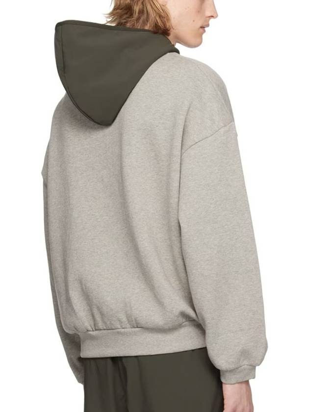 Bonded logo mock neck hoodie - FEAR OF GOD ESSENTIALS - BALAAN 3