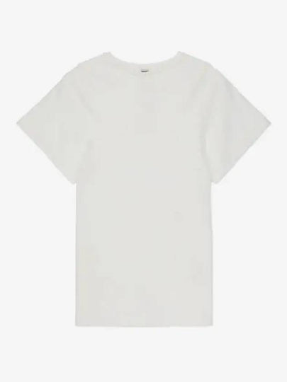 Embroidered Logo Cotton Short Sleeve T-Shirt White - TOTEME - BALAAN 2