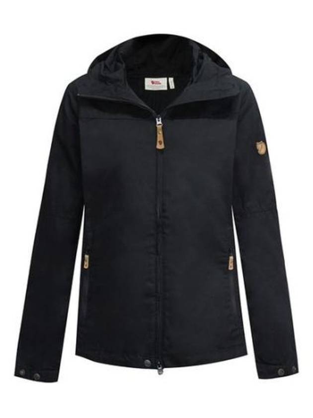 Women's Stina Hooded Jacket Black - FJALL RAVEN - BALAAN 1